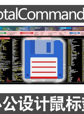 TotalCommander快捷键鼠标垫TC文件管理软件资源管理器电脑键盘垫