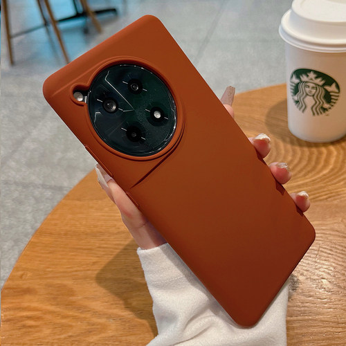 液态硅胶适用一加1+Ace3/5美拉德色壳新款12高级感耐脏不发黄ace2pro软糯亲肤手感全包防摔个性简约软外壳