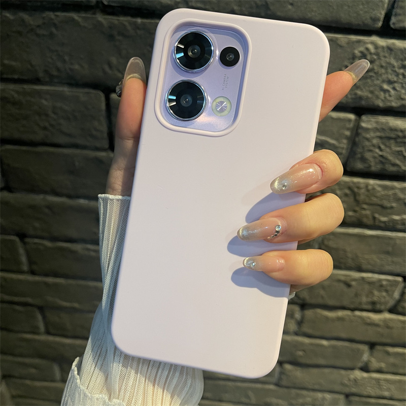 新款豆紫色适用OPPOReno13手机壳液态硅胶reno13pro防摔保护套高级感软13pro红色小众情侣男女