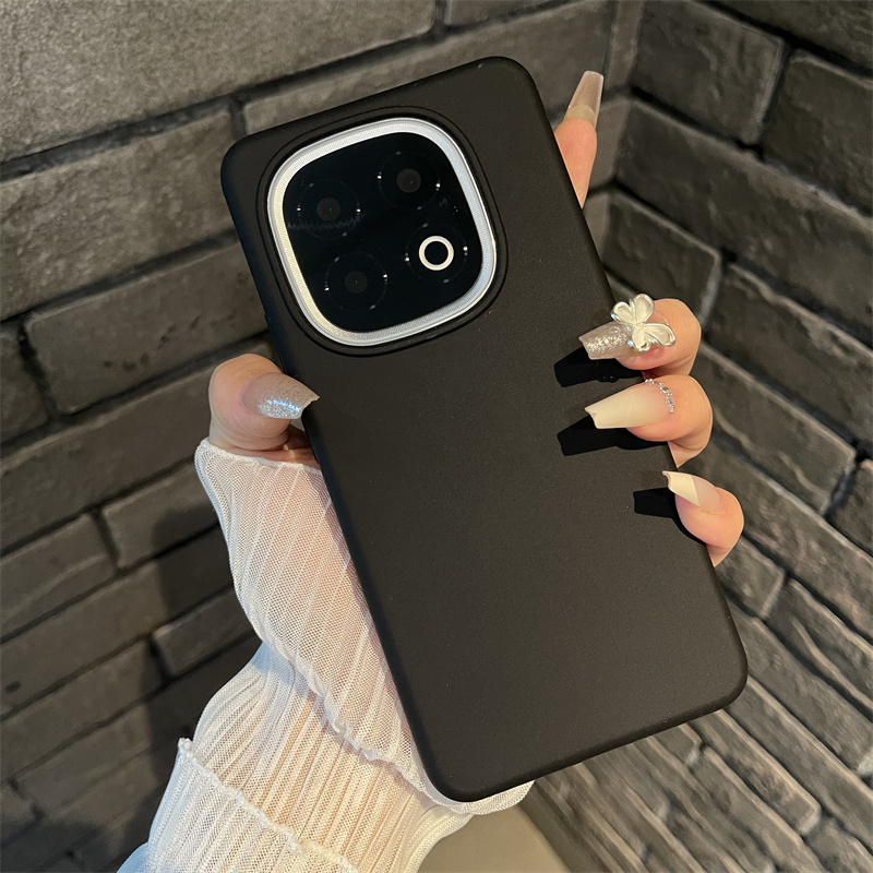 ins质感黑适用VIVO IQOO13液态硅胶iqoo13pro手机壳新款全包防摔壳简约