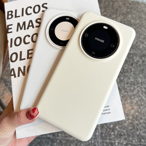 Mate80pro液态硅胶壳60RS保时捷非凡大师适用华为mate40pro防摔70纯白色潮男女款ins纯色软荣耀x80promax