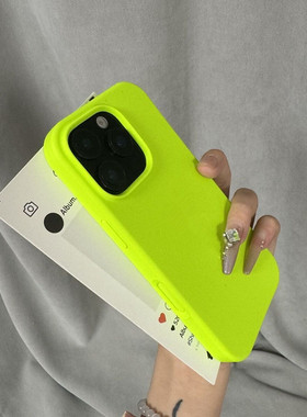 荧光绿耐脏不泛黄适用vivox300s手机壳pro液态硅胶X200s防摔s30/s20软糯mini简约s17防16滑18