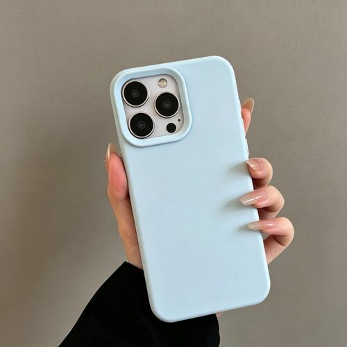 ins多巴胺奶蓝液态硅胶适用vivoS60手机壳x300s/x200Ultra小众X100/X90pro韩系S50情侣S30promini全包S19防摔