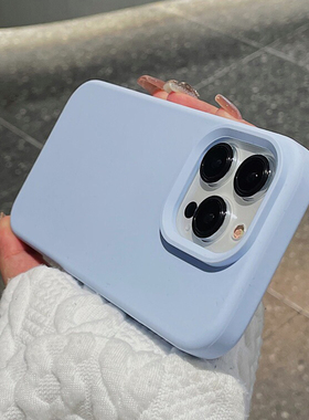 S10奶蓝色S16液态硅胶S18e适用vivoS19壳x100pro高级感s17碳灰色x90s时尚x80纯色x70耐脏y53s不变黄xnote