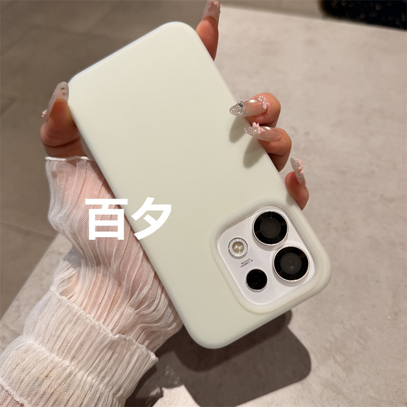 雾面耐脏果冻真液态硅胶适用oppo Reno16手机壳15/14pro奶油紫findx9pro香芋紫x8u纯色x8s橡皮擦感防滑