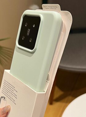 夏日清新香颂绿液态硅胶适用civi3/4pro小米17max壳MIX4高级感11ultra红米note12turbo小众奶油曼波绿不发黄