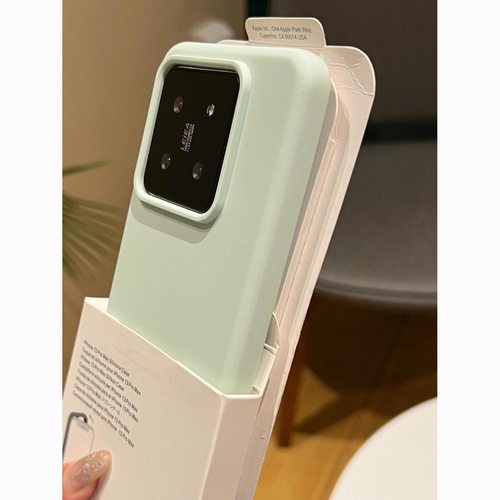 夏日清新香颂绿液态硅胶适用civi3/4pro小米17pro壳MIX4高级感11ultra红米note12turbo小众奶油曼波绿不发黄