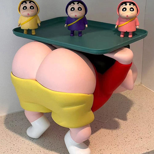 蜡笔小新超大号屁股手办摆件