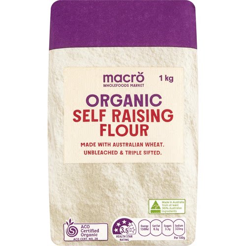 澳洲代购Macro Organic Self Raising Flour自发面粉 1kg