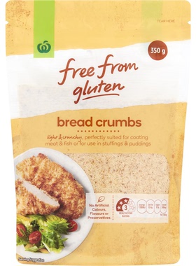 澳洲Woolworths无麸质面包屑Free From Gluten Breadcrumbs 350g