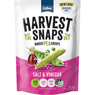 小肚腩澳洲代购 Calbee Harvest Snaps 豌豆脆 盐醋味 盐味120g
