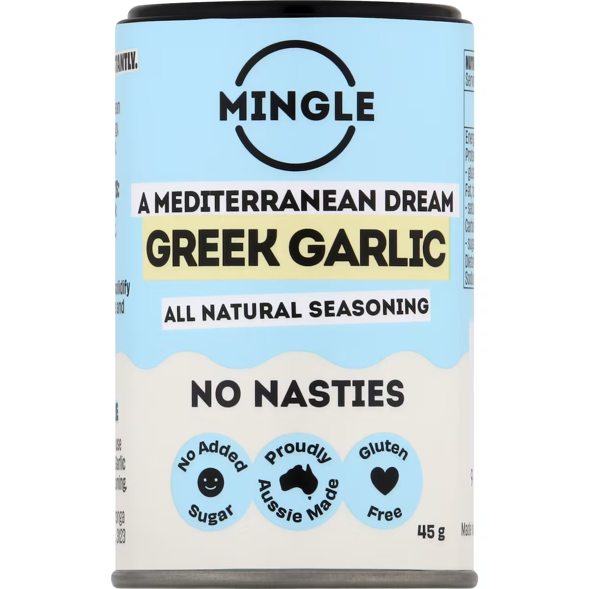 澳洲代购Mingle Greek Garlic Seasoning大蒜粉 45g,粮油调味/速食/干货/烘焙,复合食品调味剂,淘宝优惠券,粉丝福利购,淘宝优惠卷