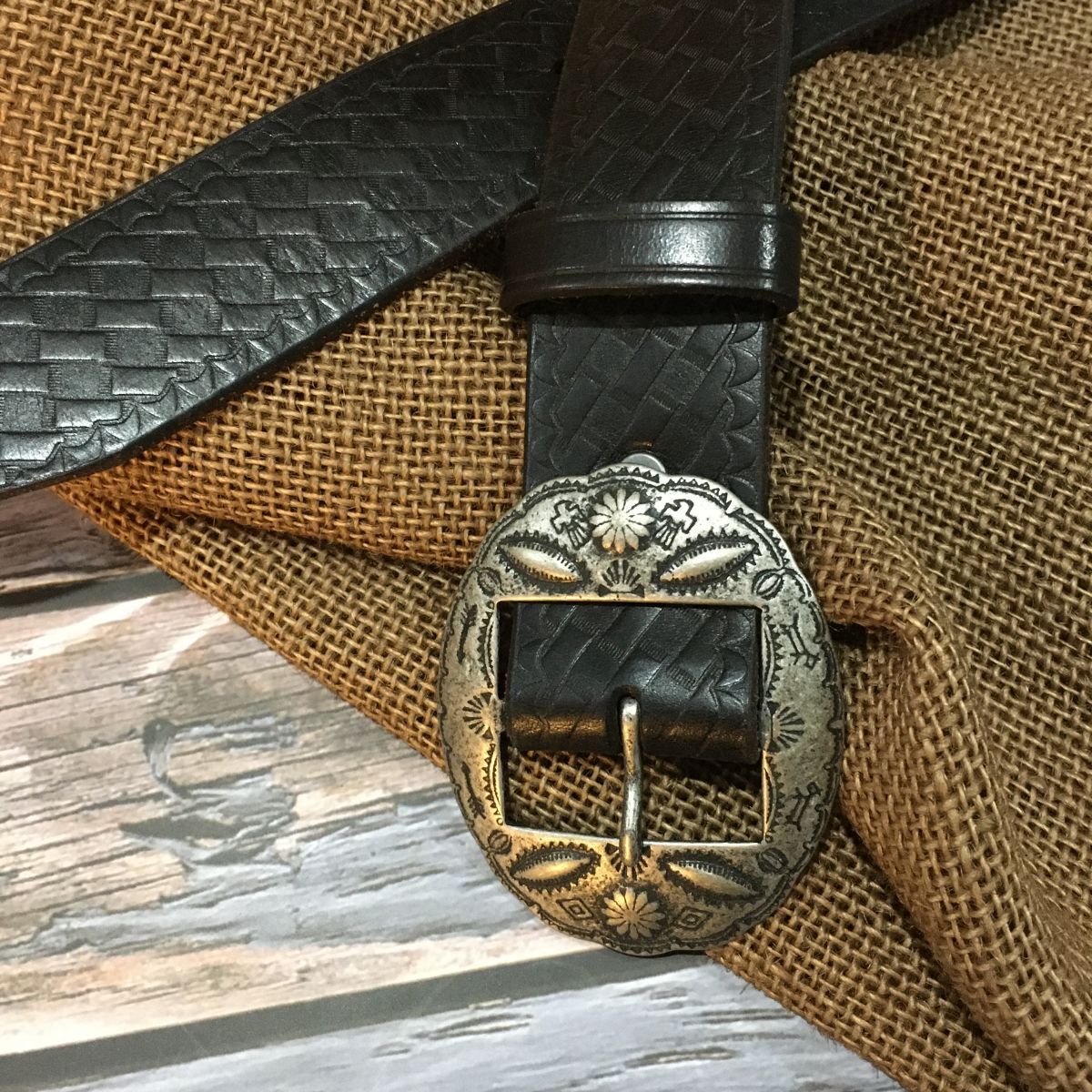 复古青年牛仔针扣水钻皮带压花真皮铆钉椭圆头层牛皮裤子腰带36mm