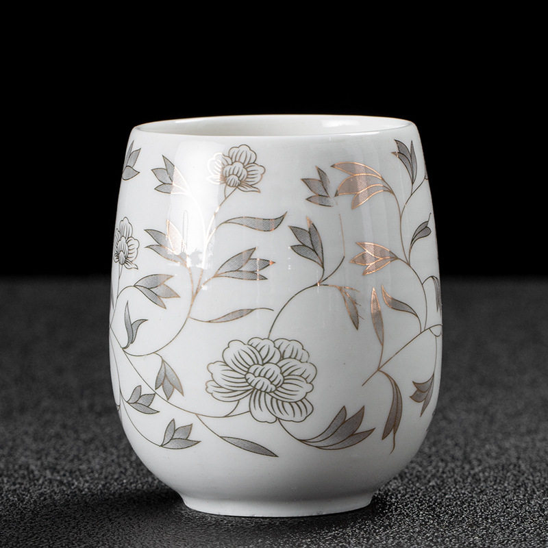 陶瓷茶杯白瓷功夫茶具大容量茗杯喝水单杯日式家用主人杯,餐饮具,盖碗,淘宝优惠券,粉丝福利购,淘宝优惠卷