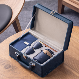 商务节日茶具小套装送礼定制功夫泡茶壶茶杯高档礼盒装家用