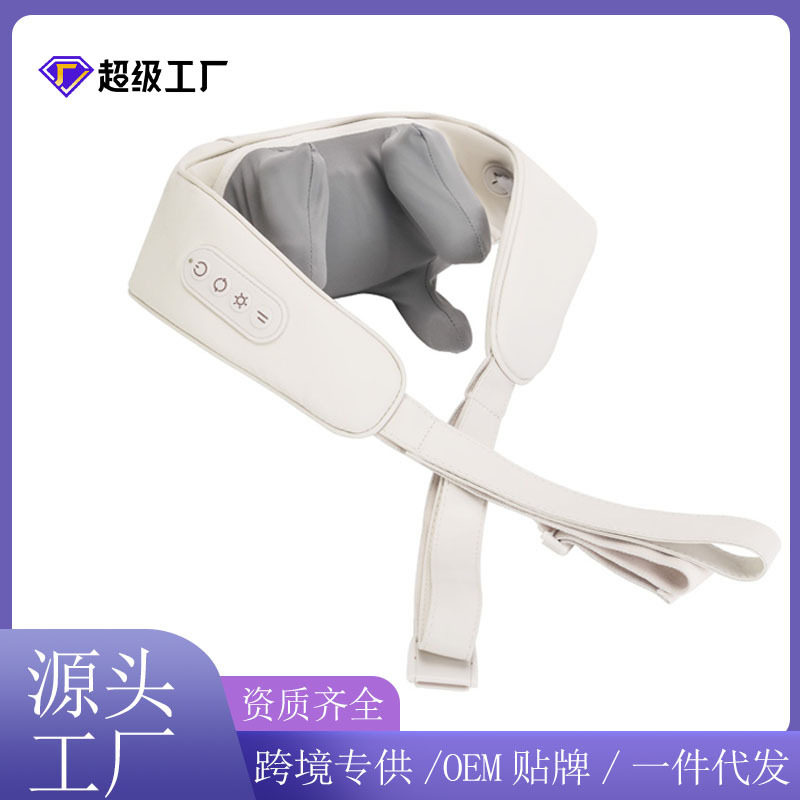 颈椎按摩器肩颈背部脖子肩膀颈部按摩仪斜方肌仿真人揉捏披肩