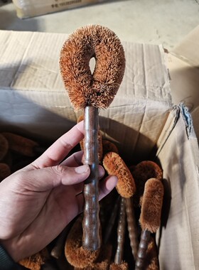 新款鸡翅木锅刷树棕毛刷子刷锅刷子清洁刷碗锅刷厨房用