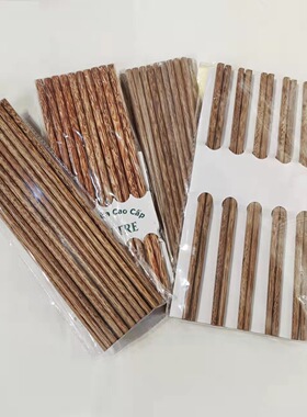 鸡翅木筷子鸡翅木包装筷子椰子木筷子家用木质筷子无漆无蜡