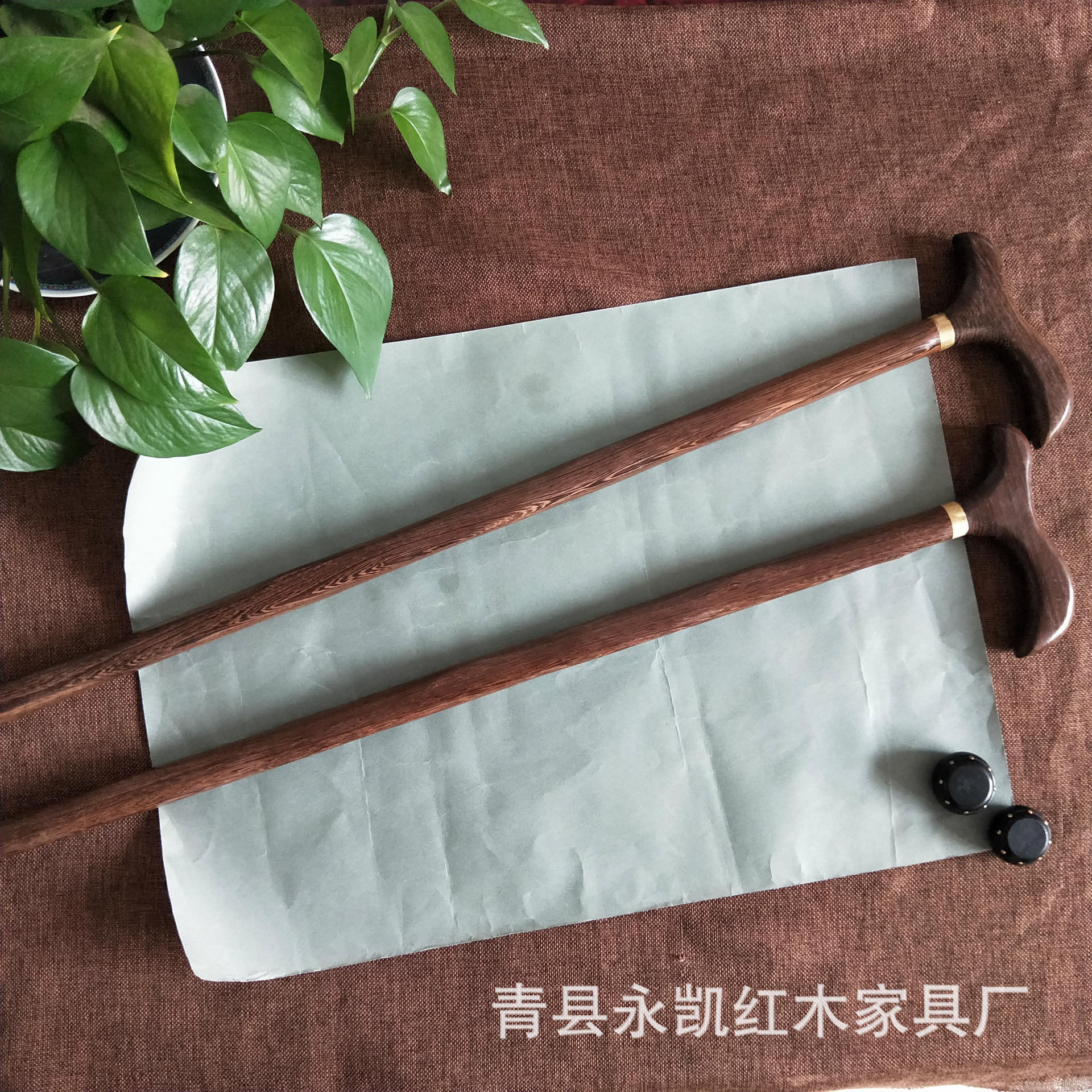 鸡翅木拐杖红花梨手杖防滑鸡翅木红花梨拐杖木质拐杖厂家拐棍_虎窝淘