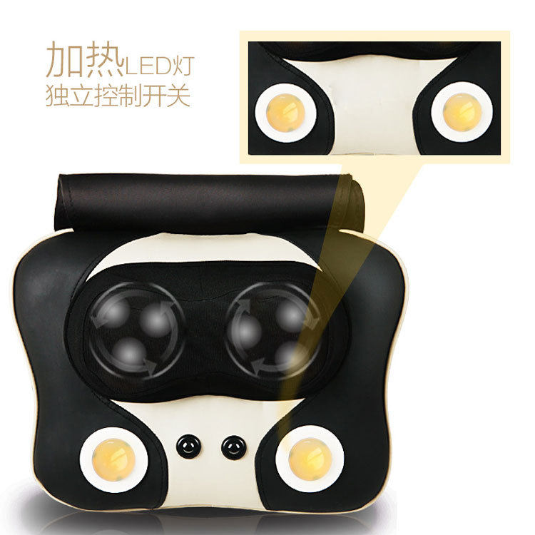 厂家揉捏按头枕叩击按靠垫磁石红外加颈椎按器材