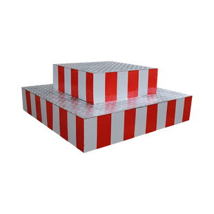 加厚款单层双层圆形方形站岗台小区物业保安执勤遮阳伞道路指挥台