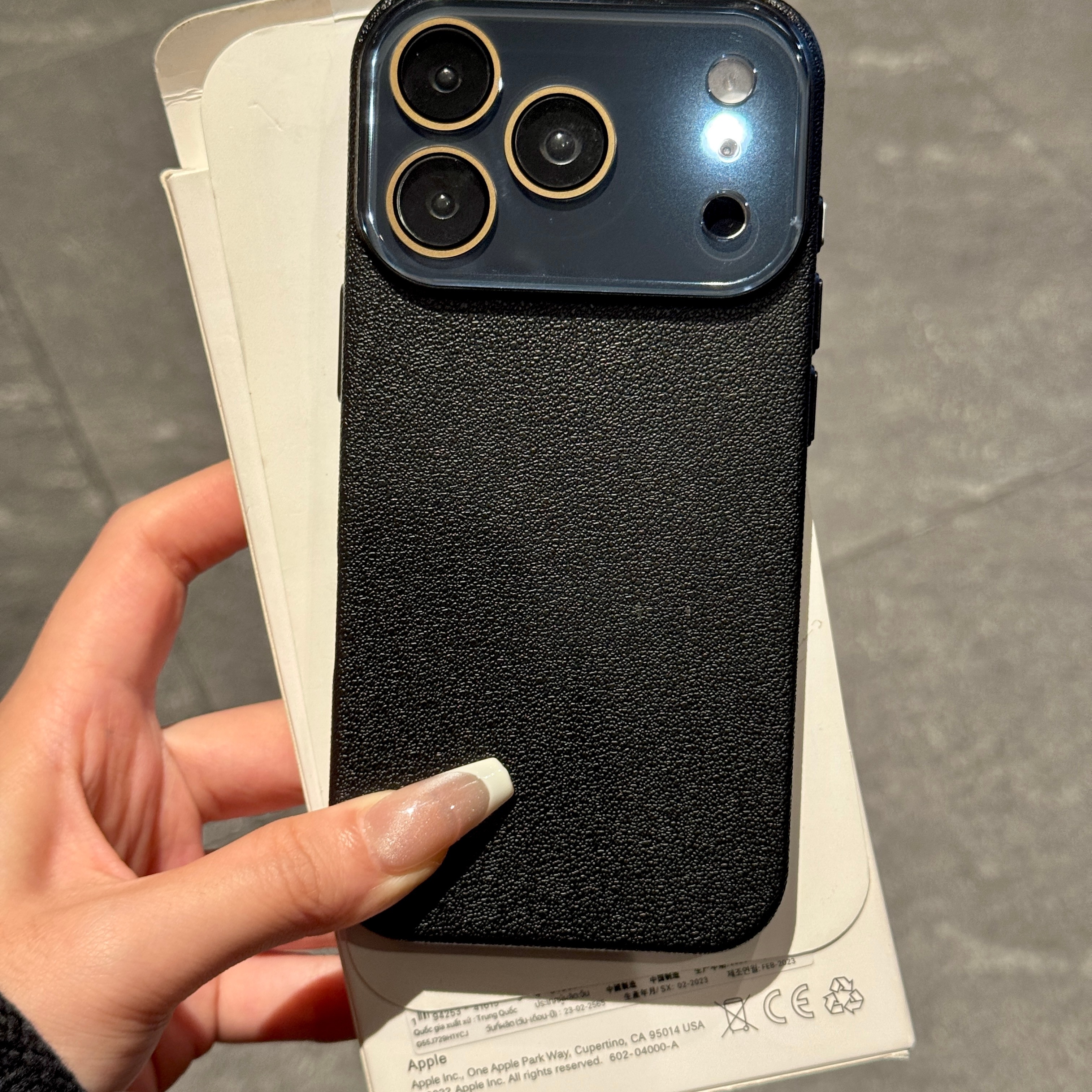 小众ins简约水晶荔枝纹适用于iphone17promax苹果16p手机壳15新款小众简约设计感防摔保护壳