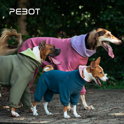 超厚四脚衣 PEBOT宠物大中小型犬猫咪狗狗秋冬天保暖内搭四脚衣服