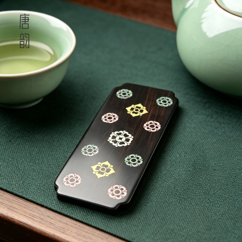 【非遗螺钿】檀木实木手作古筝琵琶指甲胶布收纳板亮漆面