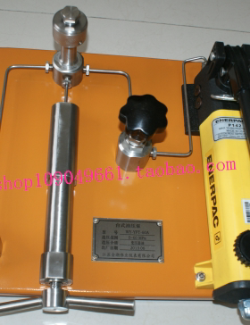 台式液压油压泵压力校验台手动高压液体测试仪检测台60MPa/100MPa