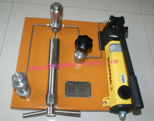 台式液压油压泵压力校验台手动高压液体测试仪检测台60MPa/100MPa