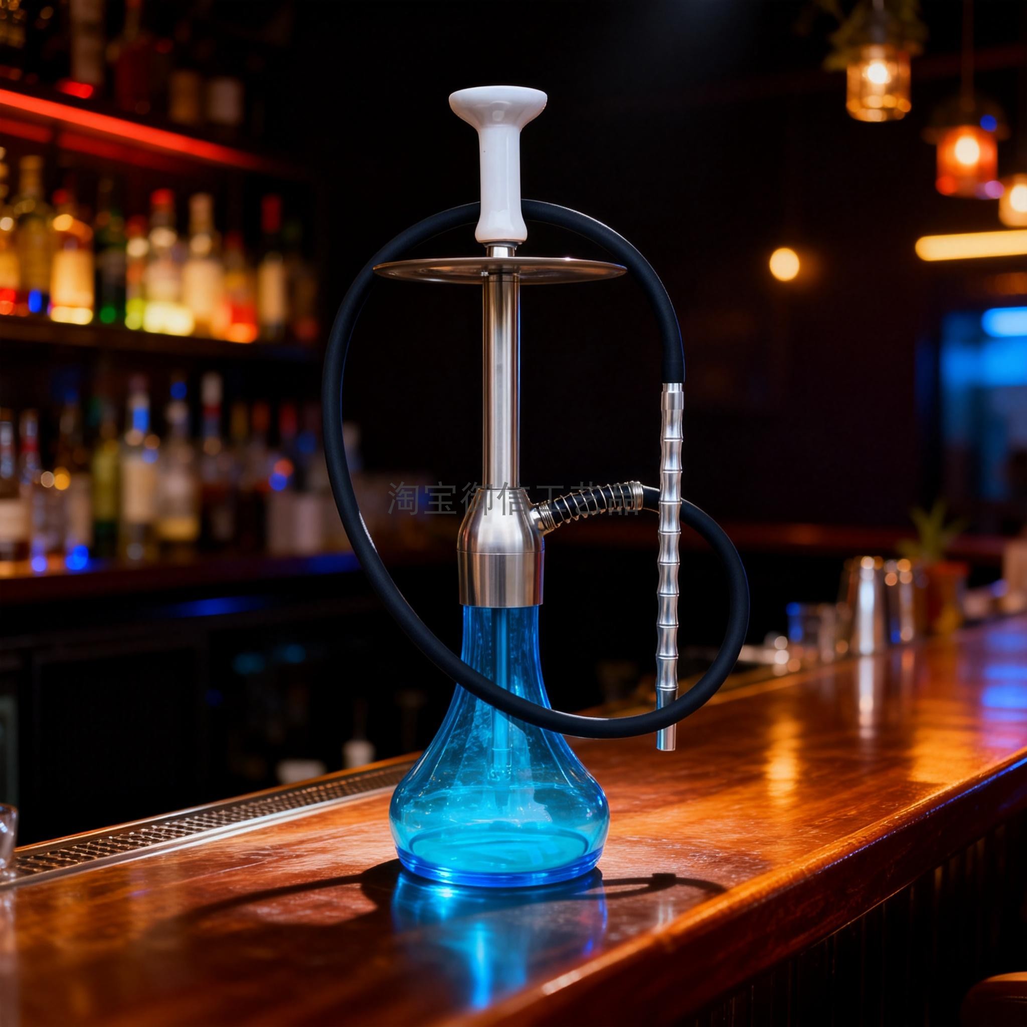 高档品质不锈钢阿拉伯水烟全套