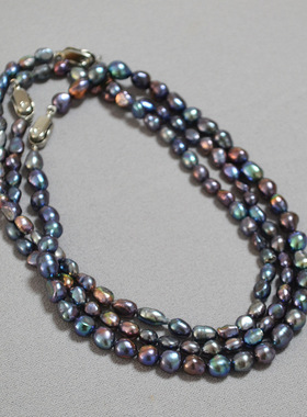 小众不规则项链锁骨链珍珠巴洛克