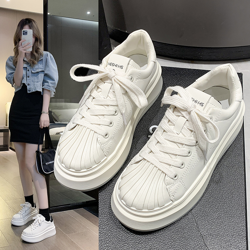 厚底小白鞋增高松糕休闲鞋