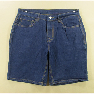 弹力宽松原色短裤 夏款 全新品 牛仔中裤 1533 男32码 V208 五分裤