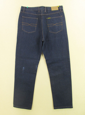 牛仔裤男35码原色丹宁原牛直筒厚实补丁KHCO长裤子R302/3803-10