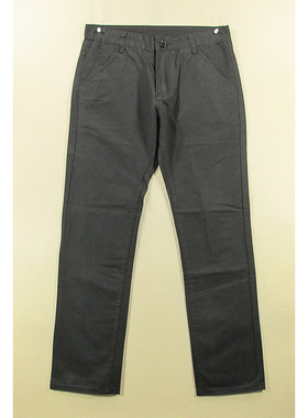 休闲裤男32码黑色修身直筒洗水通勤全新品F108/05502-11