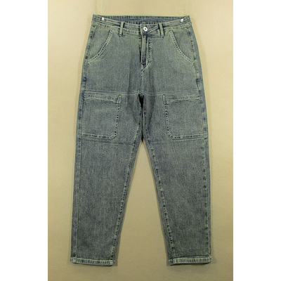 牛仔裤男弹力多兜萝卜裤宽松锥形小脚哈伦薄裤全新品X209/2502-12