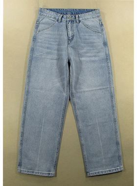 牛仔裤男宽松老爹裤直筒复古劳动服长裤子全新品*K108/52502-03
