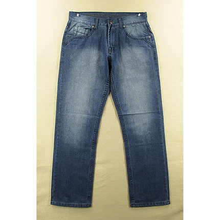 牛仔裤男欧版复古透气做旧柔软宽松直筒包邮L509/68686*02