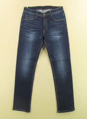 牛仔裤男32码弹力修身小脚裤外单SLIM补丁KHCO长裤子Q202/3802-02