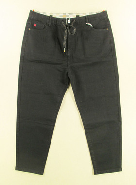 牛仔裤男44码加厚弹力萝卜裤宽松哈伦裤肥佬裤大码B209/98506-04