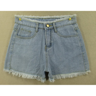 牛仔短裤 热裤 女26码 包邮 K201 高腰宽松纯棉复古KHCO特价 8654