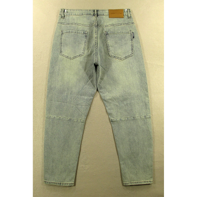 美式薄款高腰锥形牛仔裤男