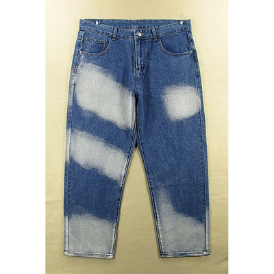 欧版美式洗水棉潮柔软宽松直筒