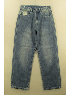 牛仔裤男28码宽松老爹裤直筒劳动服长裤子全新品*F102/52509-13