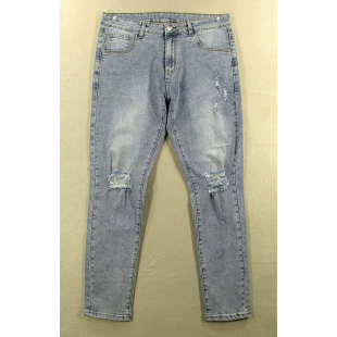 小脚裤 子破洞外单洗水KHCO 包邮 牛仔裤 8205 弹力修身 S206 男32码