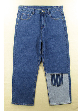 03*68683/H301*牛仔裤男欧版美式滑板裤多兜柔软宽松阔腿裤包邮