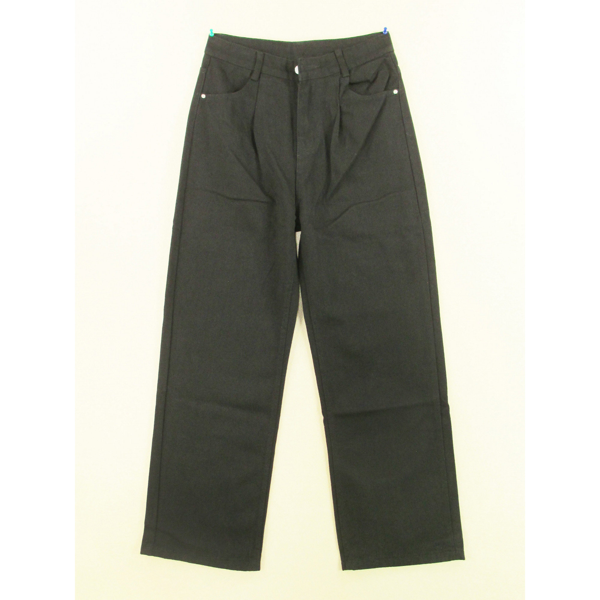 牛仔裤男29码阔腿裤阔脚宽松复古慵懒风黑色KHCO长裤P203/3804-01,男装,牛仔裤,淘宝优惠券,粉丝福利购,淘宝优惠卷