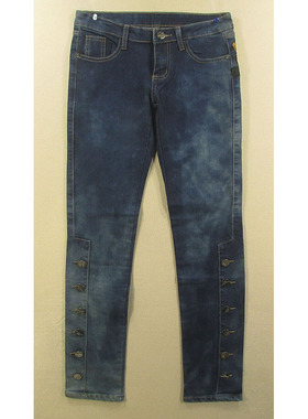 牛仔裤女27码 低腰弹力修身小脚裤子显瘦*特价包邮Y201/98054-04