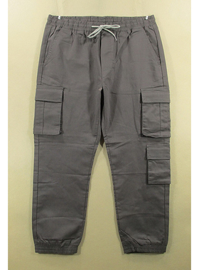 休闲裤九分裤男36码弹力多兜缩口束脚松紧腰全新品F108/05502-12